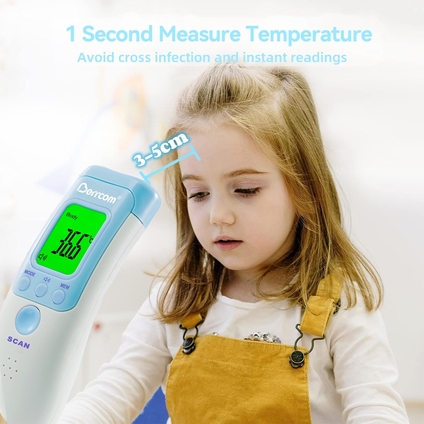 Berrcom Digital Non Contact Infrared Forehead Thermometer JXB-183