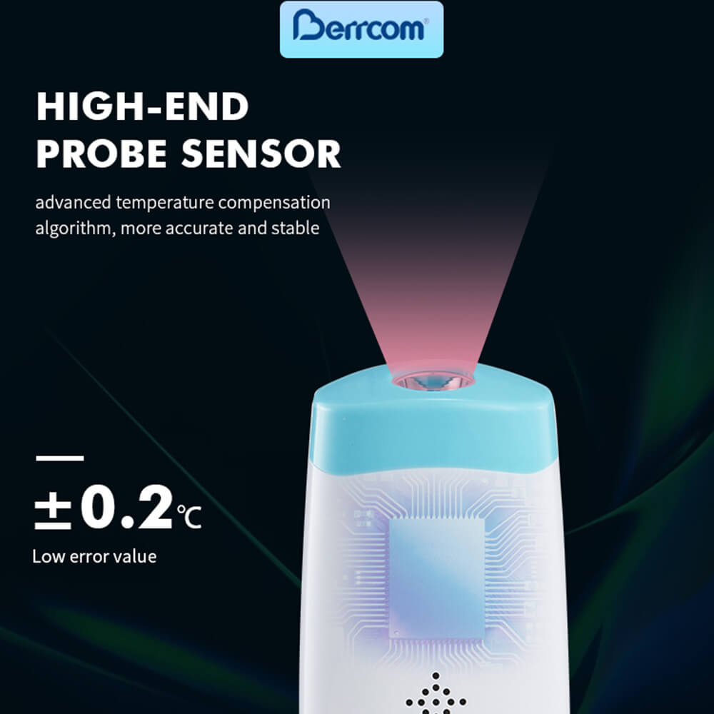 Berrcom Non Contact Infrared Forehead Thermometer Digital Temperature Gun JXB-190