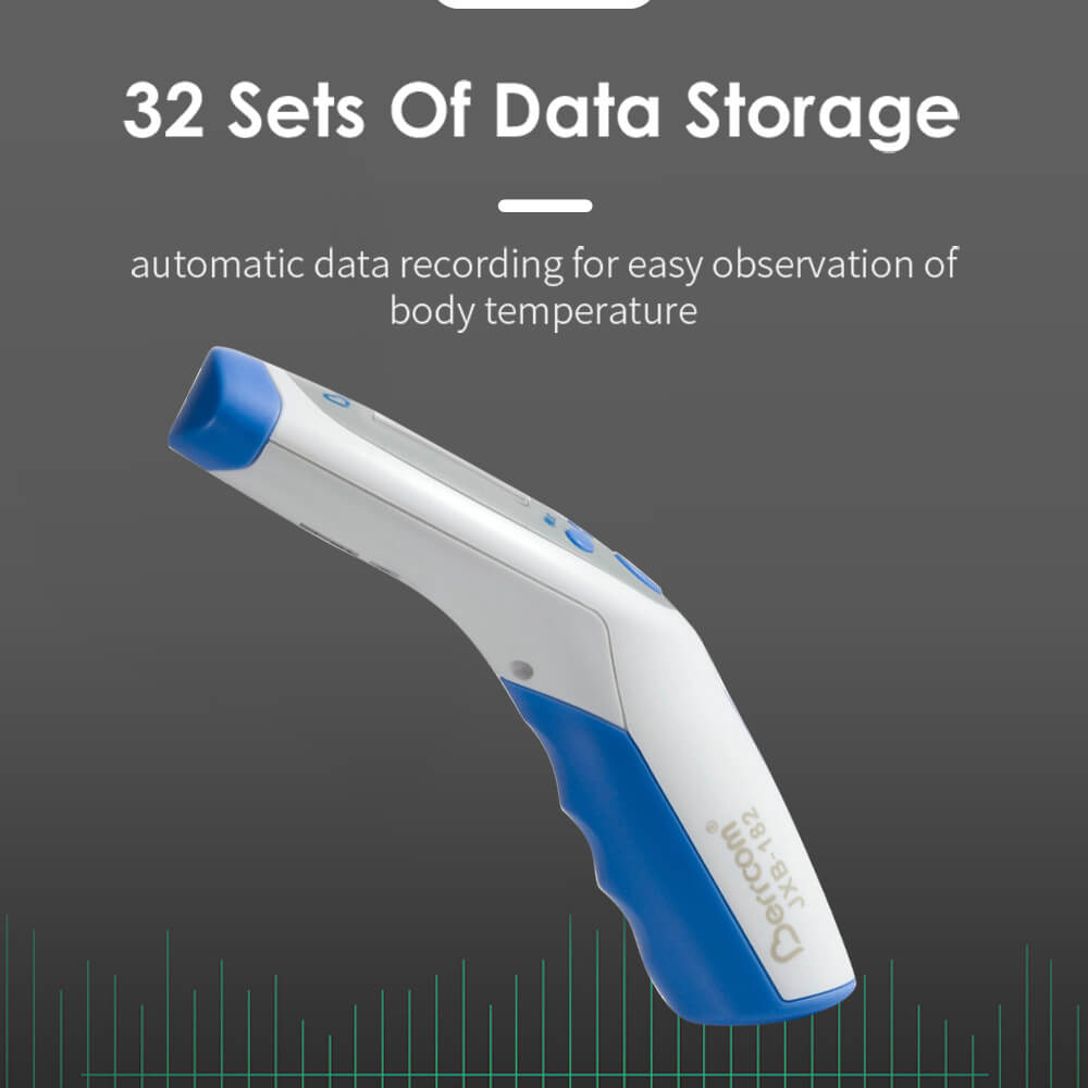Berrcom Forehead Thermometer for Adults Kids, Non Contact Infrared LCD Display Digital Baby Thermometers JXB-182