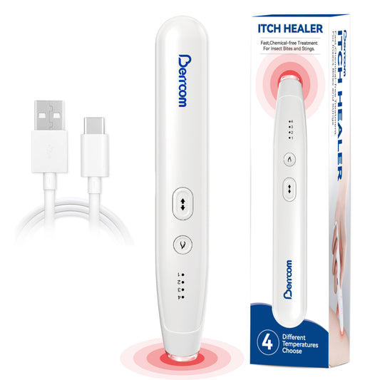 Berrcom Itch healer relief from Itching and Swelling Rechargeable Bug Bite Healer for Mosquito Bites