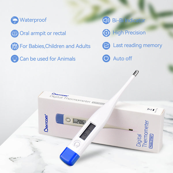 Berrcom Digital Thermometer for Adults and Kids, Oral Thermometer for Fever Rectal Underarm Thermometer for Babies