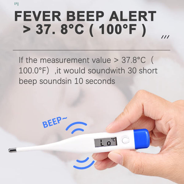 Berrcom Digital Thermometer for Adults and Kids, Oral Thermometer for Fever Rectal Underarm Thermometer for Babies