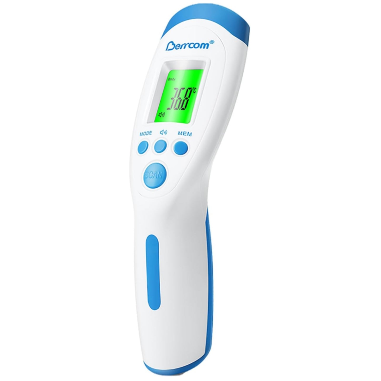 Berrcom Forehead Thermometer for Adults Kids, Non Contact Infrared LCD Display Digital Baby Thermometers JXB-182