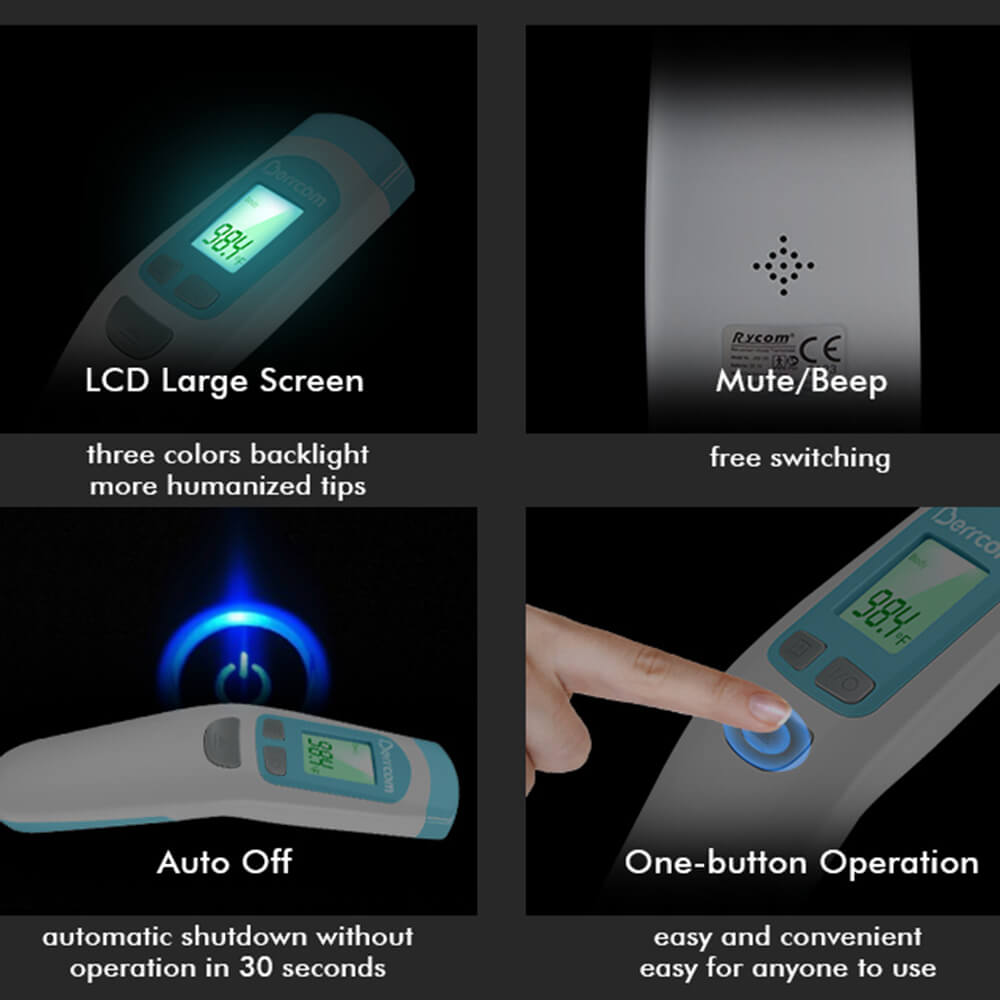 Berrcom Non Contact Infrared Forehead Thermometer Digital Temperature Gun JXB-190