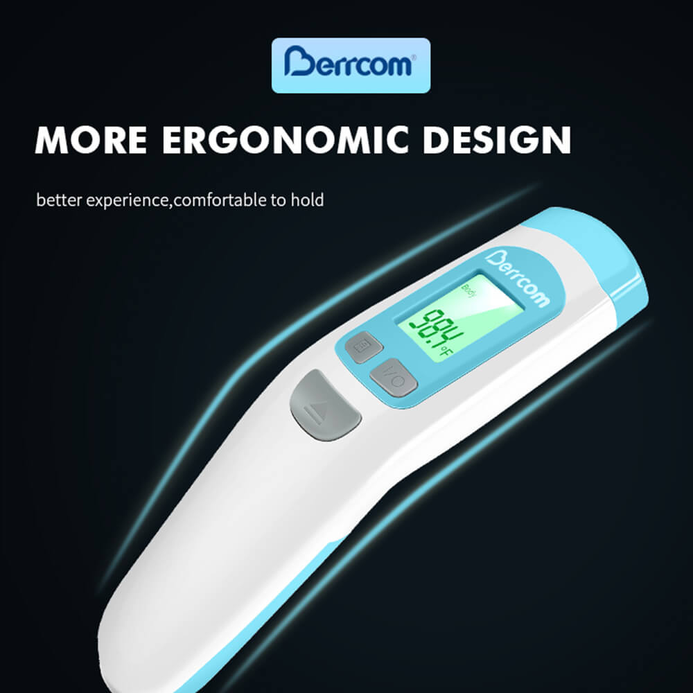 Berrcom Non Contact Infrared Forehead Thermometer Digital Temperature Gun JXB-190