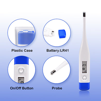 Berrcom Digital Thermometer for Adults and Kids, Oral Thermometer for Rectal Underarm Thermometer for Babies